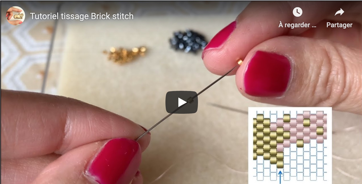 Tuto vidéo – Apprendre le tissage de perles brick stitch